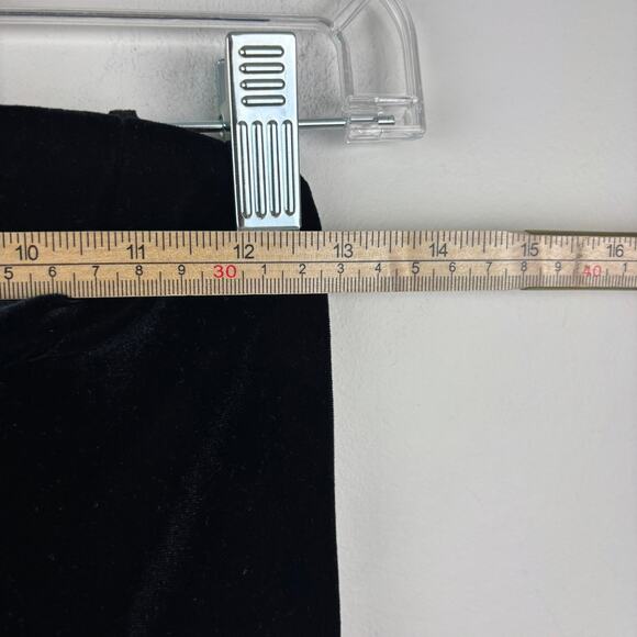 Vintage Dave & Johnny Black Velvet Strapless Cocktail Prom Dress Y2K Sz 6 - Picture 7 of 9